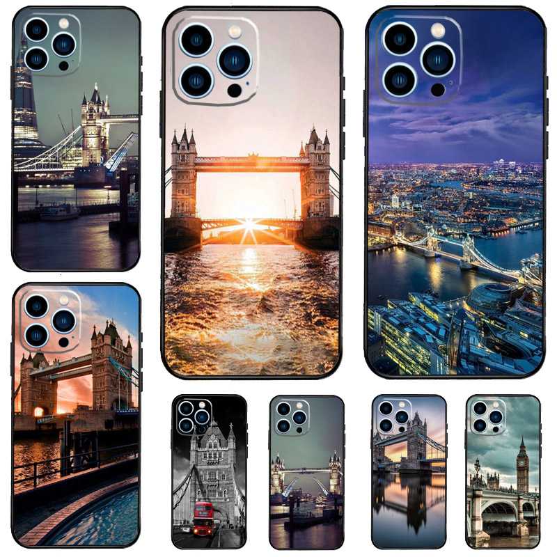Phone Cases London - ロンドン・タワーブリッジ、イングランドのデザインのiPhone 18 Pro Max、12、13 Mini、14、15、16、17 Pro