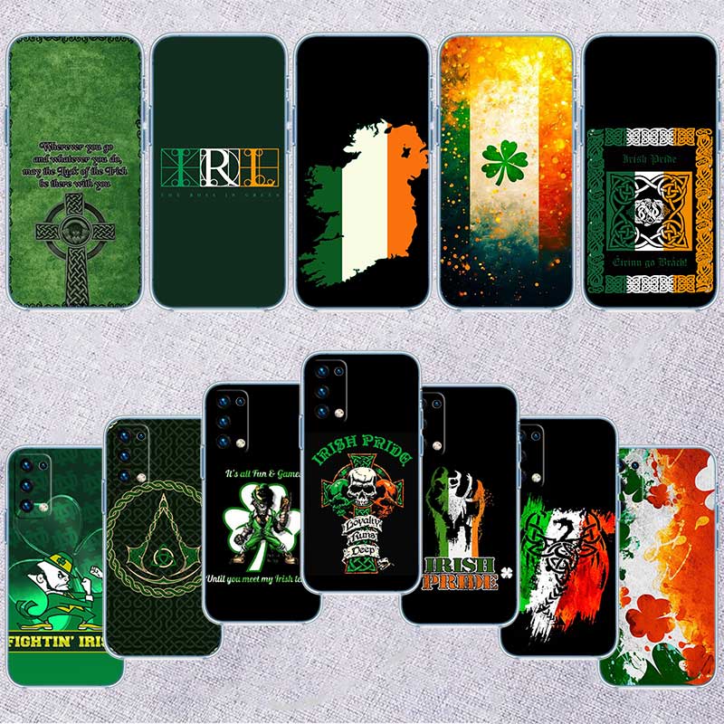 Phone Cases Ireland - HY13 アイルランド アイルランド国旗 透明電話ケース Samsung Galaxy