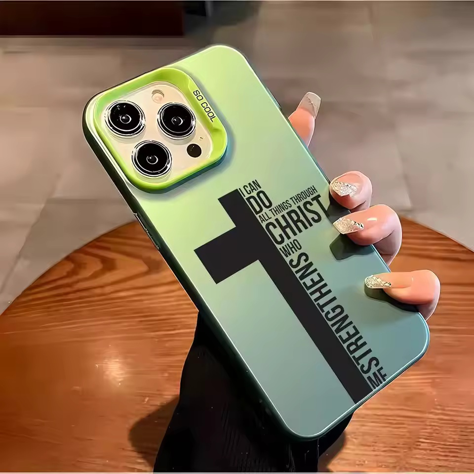指紋防止クロス聖書柄iPhoneケース iPhone 17  - Phone Cases Xr Iphone のレビューと価格