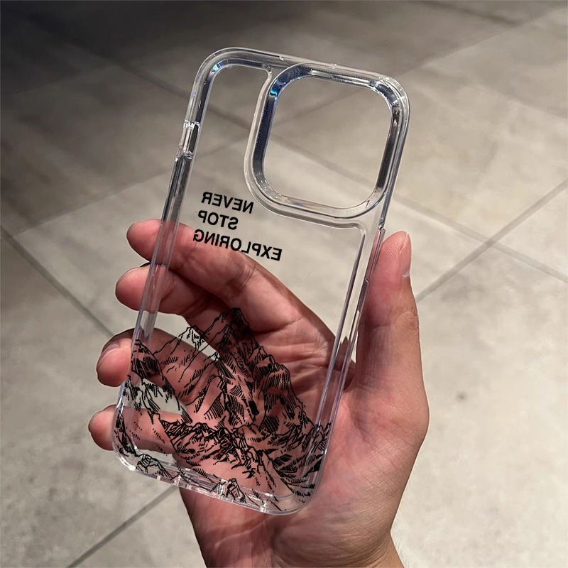 ネバーエクスプローリング マウンテンラインアート スマホケー - Phone Cases Iphone 13 のレビューと価格