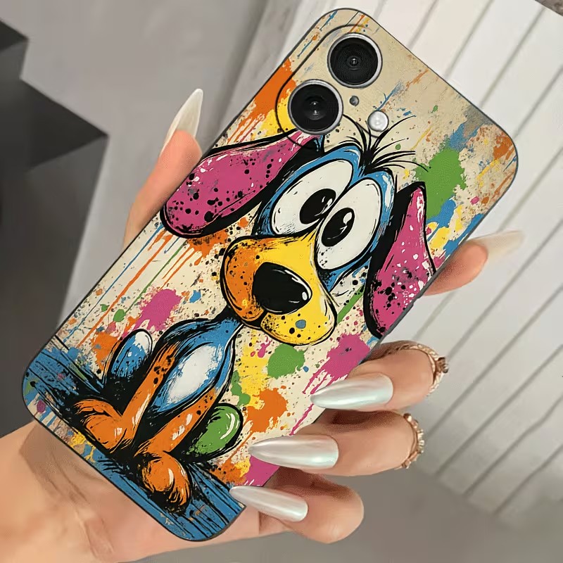 落書きカラーの子犬柄TPUスマホケース iPhone 17  - Phone Cases Xr Iphone のレビューと価格