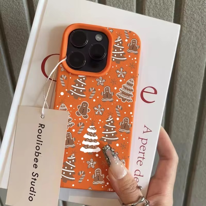 漫画のクリスマスツリーと雪の結晶のiPhoneケース（iPh - Phone Cases Xr Iphone のレビューと価格
