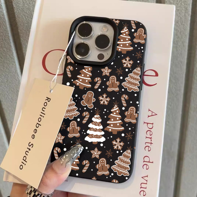 漫画のクリスマスツリーと雪の結晶のiPhoneケース（iPh - Phone Cases Xr Iphone のレビューと価格