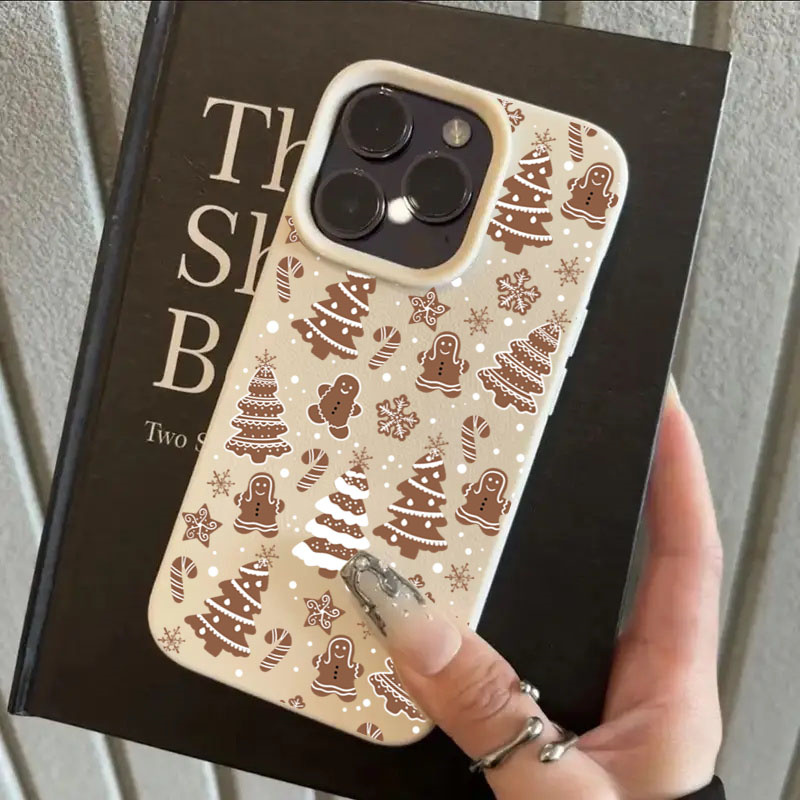 漫画のクリスマスツリーと雪の結晶のiPhoneケース（iPh - Phone Cases Xr Iphone のレビューと価格