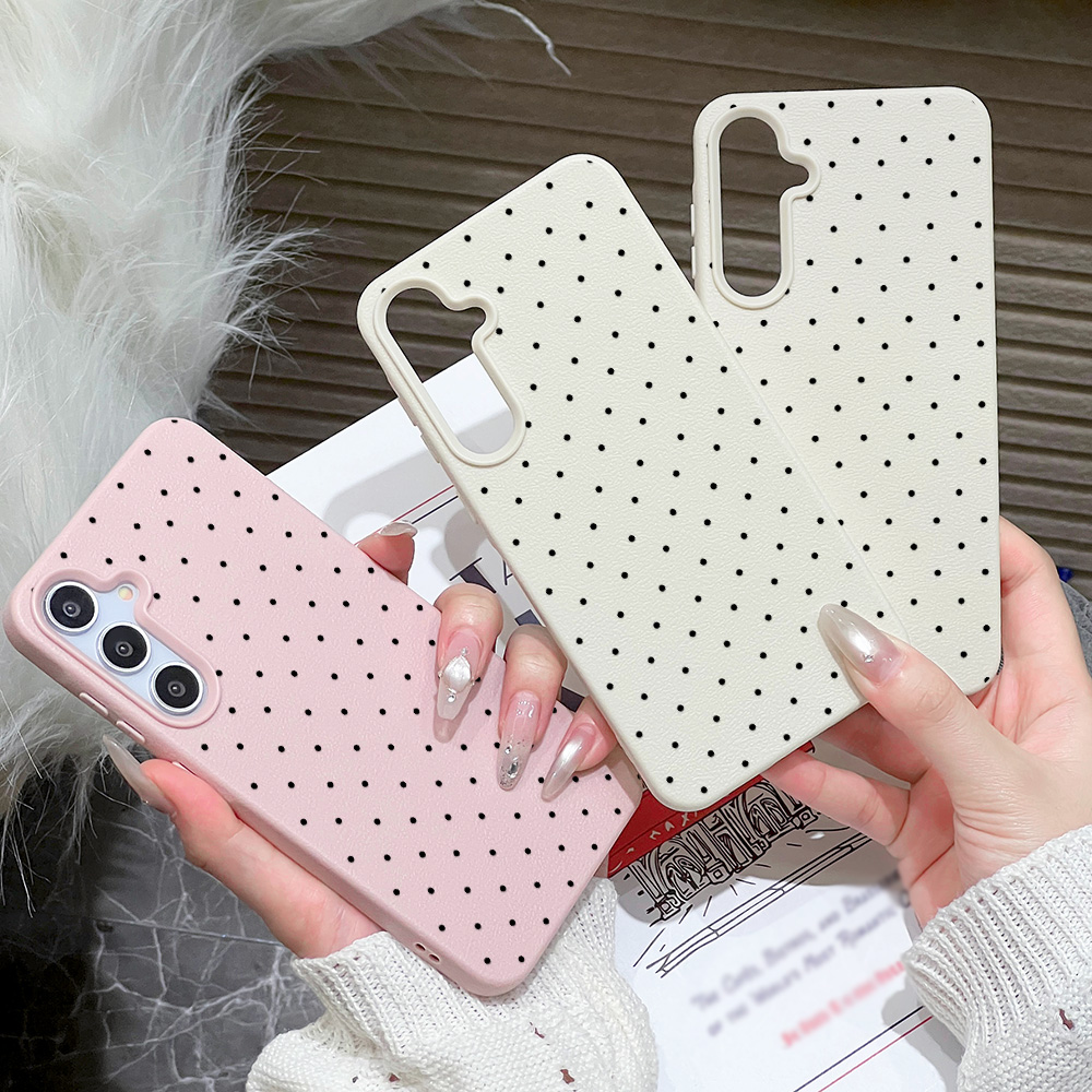 Ins ポルカドット柄スマホケース サムスン A56 5G  - Phone Cases Galaxy A16 5G のレビューと価格
