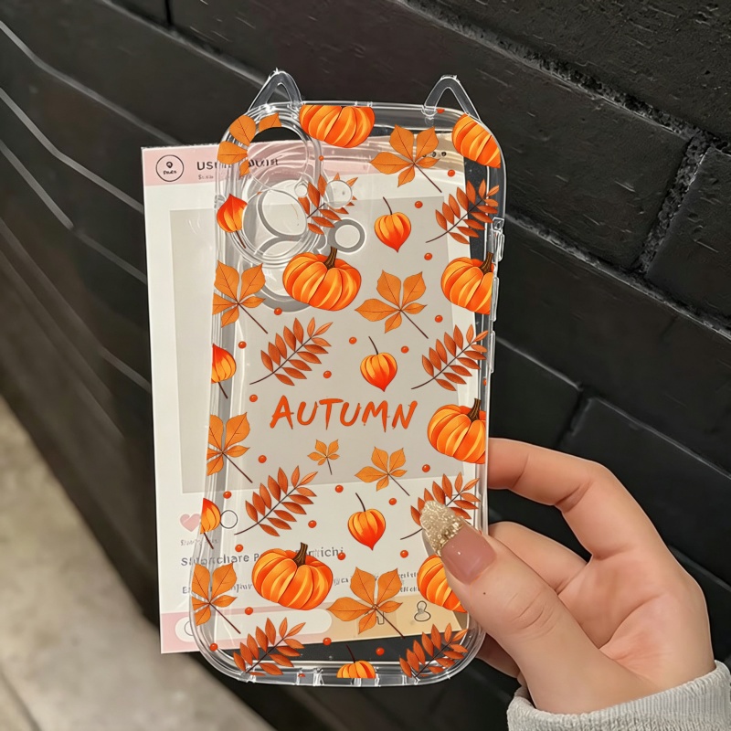 秋のカボチャと落ち葉柄のiPhoneケース（iPhone 1 - Phone Cases Iphone 13 のレビューと価格