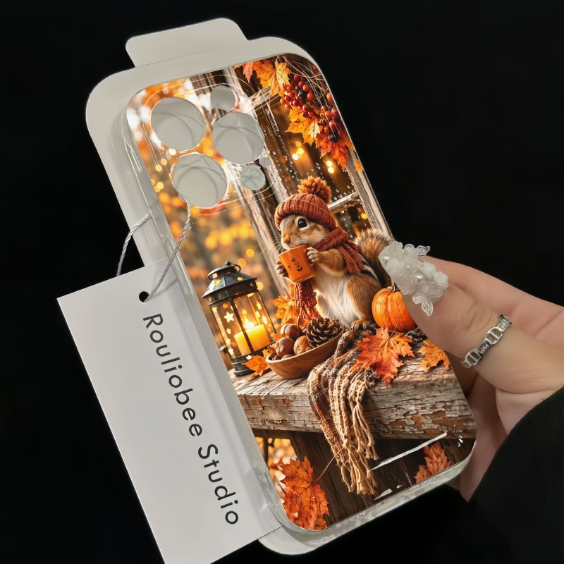 漫画動物リスシリコン製スマホケース iPhone 15 16 - Phone Cases Iphone 13 のレビューと価格