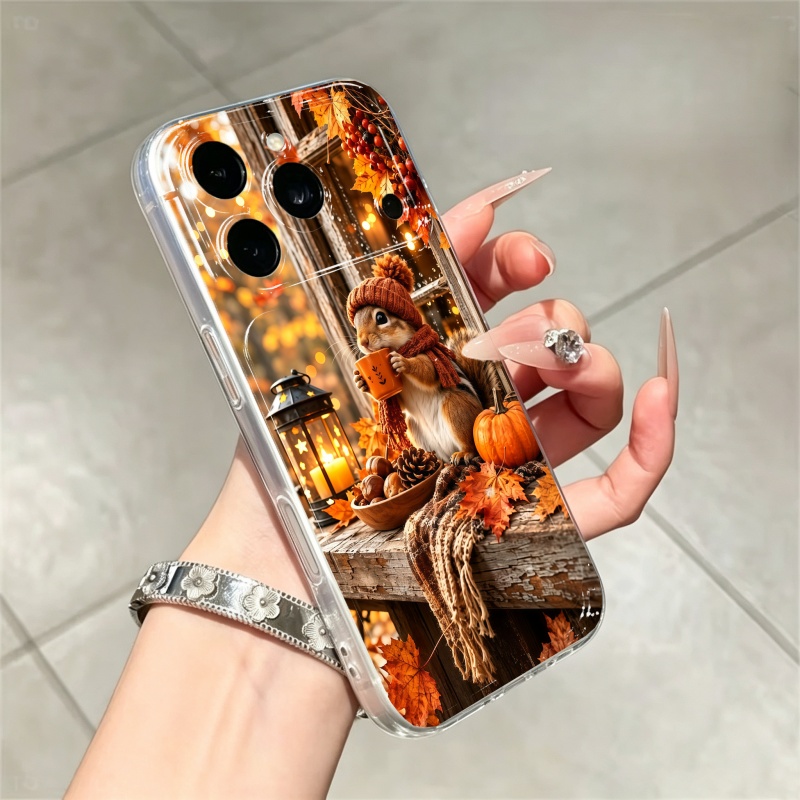 漫画動物リスシリコン製スマホケース iPhone 15 16 - Phone Cases Iphone 13 のレビューと価格