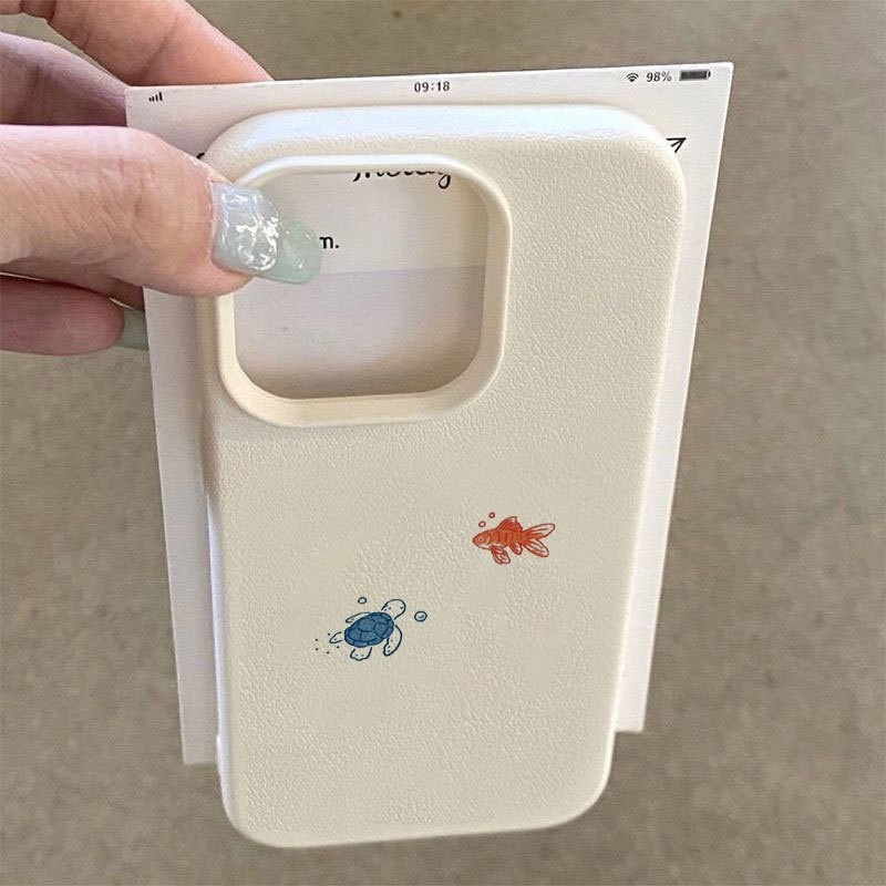 INS タートル柄の金魚模様キャンディカラー シリコン製レン - Phone Cases Xr Iphone のレビューと価格