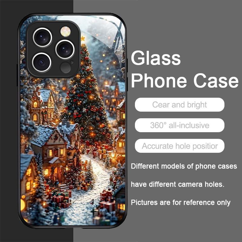 クリスマスツリー ギフト 雪景色 クリエイティブ スマホケー - Phone Cases Iphone 13 のレビューと価格